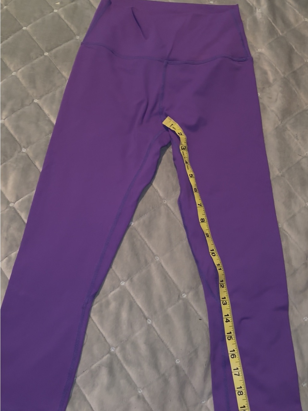 ZYIA Girls' Purple High-Waist Performance Leggings